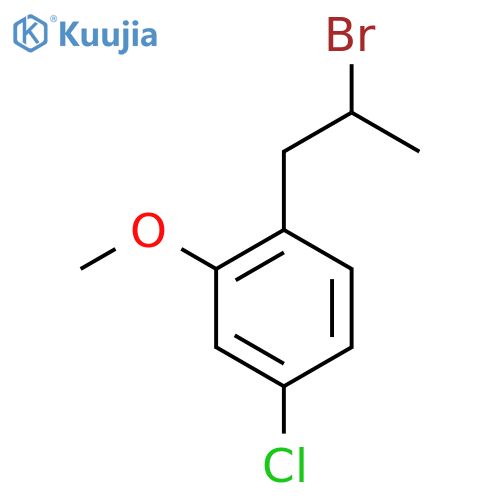 1-(2-bromopropyl)-4-chloro-2-methoxybenzene structure