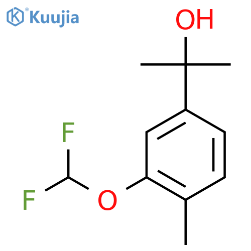 2-3-(difluoromethoxy)-4-methylphenylpropan-2-ol structure