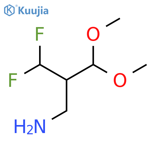 2-(aminomethyl)-1,1-difluoro-3,3-dimethoxypropane structure