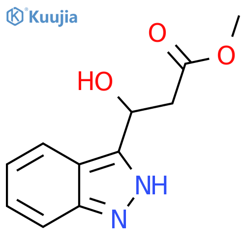 methyl 3-hydroxy-3-(1H-indazol-3-yl)propanoate structure
