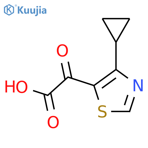 2-(4-cyclopropyl-1,3-thiazol-5-yl)-2-oxoacetic acid structure
