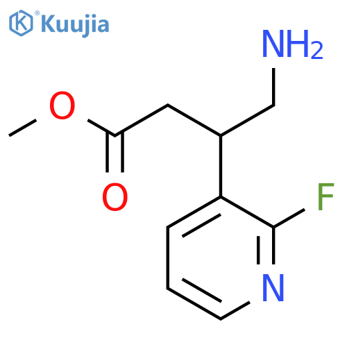 methyl 4-amino-3-(2-fluoropyridin-3-yl)butanoate structure