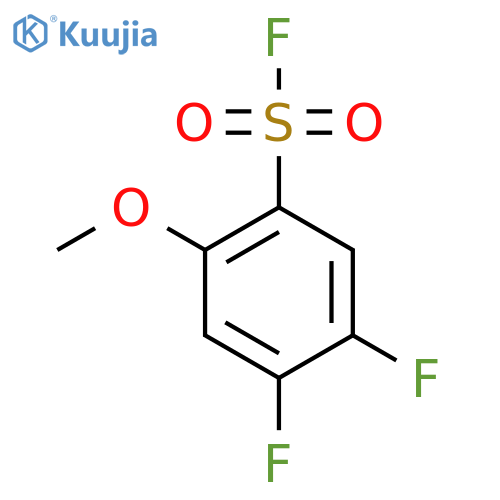 4,5-difluoro-2-methoxybenzene-1-sulfonyl fluoride structure