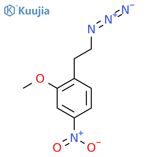 1-(2-azidoethyl)-2-methoxy-4-nitrobenzene structure