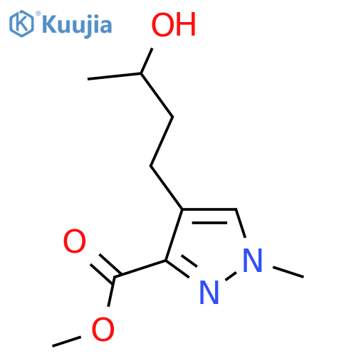 methyl 4-(3-hydroxybutyl)-1-methyl-1H-pyrazole-3-carboxylate structure