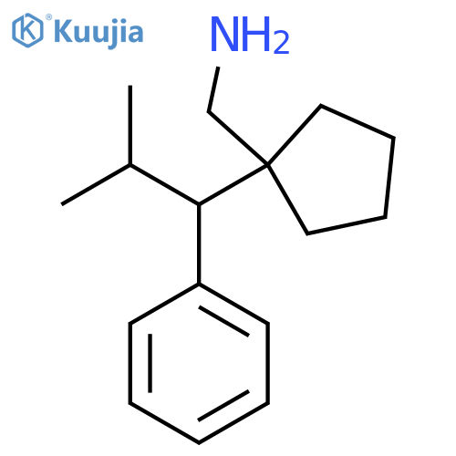 [1-(2-Methyl-1-phenylpropyl)cyclopentyl]methanamine structure