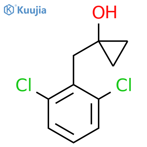 1-(2,6-dichlorophenyl)methylcyclopropan-1-ol structure