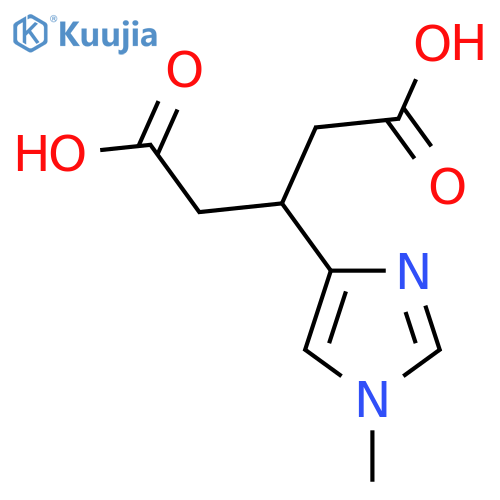 3-(1-methyl-1H-imidazol-4-yl)pentanedioic acid structure