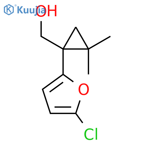 1-(5-chlorofuran-2-yl)-2,2-dimethylcyclopropylmethanol structure