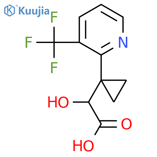 2-hydroxy-2-{1-3-(trifluoromethyl)pyridin-2-ylcyclopropyl}acetic acid structure