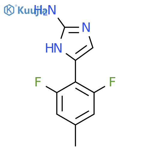 5-(2,6-difluoro-4-methylphenyl)-1H-imidazol-2-amine structure