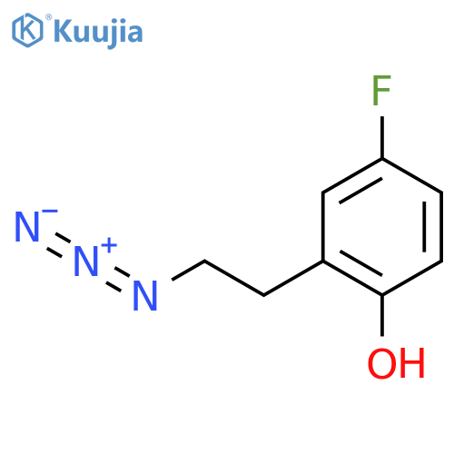 2-(2-azidoethyl)-4-fluorophenol structure