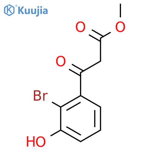 methyl 3-(2-bromo-3-hydroxyphenyl)-3-oxopropanoate structure