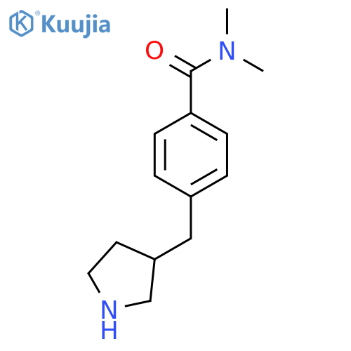 N,N-dimethyl-4-(pyrrolidin-3-yl)methylbenzamide structure