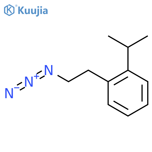 1-(2-azidoethyl)-2-(propan-2-yl)benzene structure
