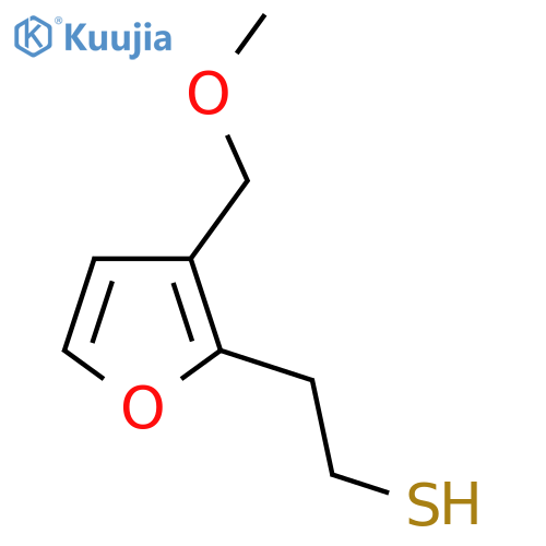 2-3-(methoxymethyl)furan-2-ylethane-1-thiol structure