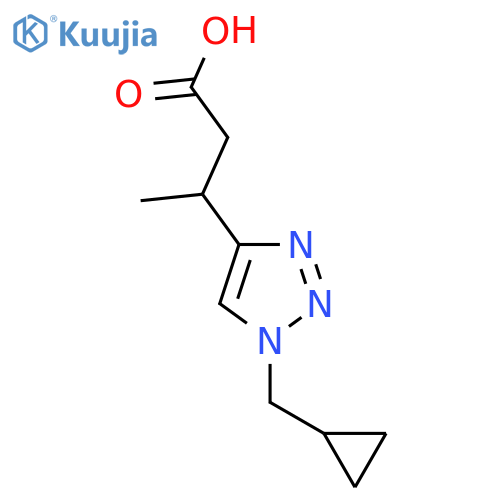 3-1-(cyclopropylmethyl)-1H-1,2,3-triazol-4-ylbutanoic acid structure