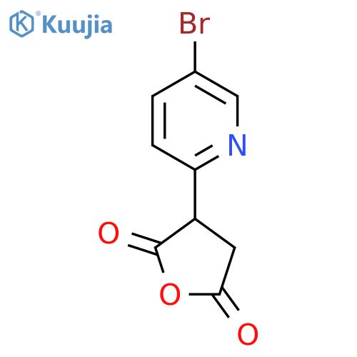 3-(5-bromopyridin-2-yl)oxolane-2,5-dione structure