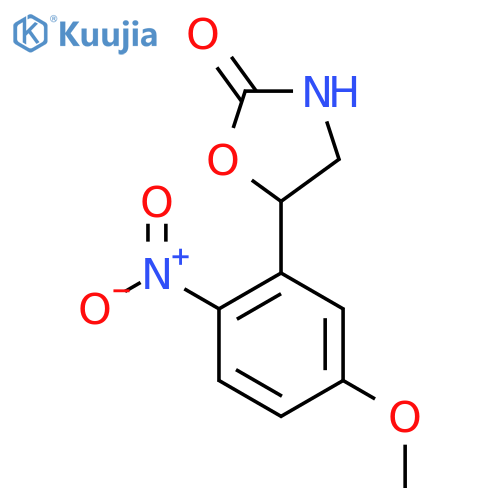 5-(5-methoxy-2-nitrophenyl)-1,3-oxazolidin-2-one structure