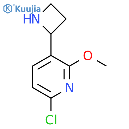 3-(azetidin-2-yl)-6-chloro-2-methoxypyridine structure
