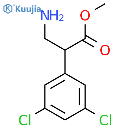 methyl 3-amino-2-(3,5-dichlorophenyl)propanoate structure