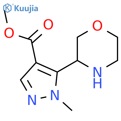 methyl 1-methyl-5-(morpholin-3-yl)-1H-pyrazole-4-carboxylate structure