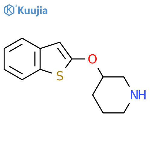 3-(1-benzothiophen-2-yloxy)piperidine structure