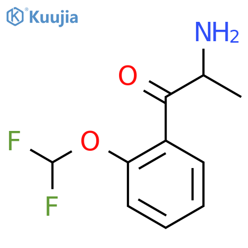 2-amino-1-2-(difluoromethoxy)phenylpropan-1-one structure