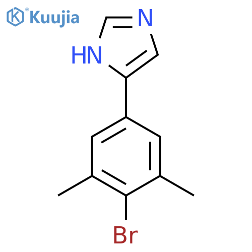 4-(4-bromo-3,5-dimethylphenyl)-1H-imidazole structure