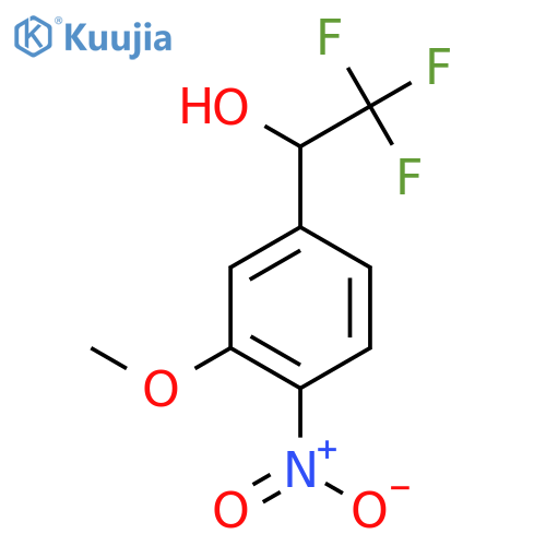 2,2,2-trifluoro-1-(3-methoxy-4-nitrophenyl)ethan-1-ol structure