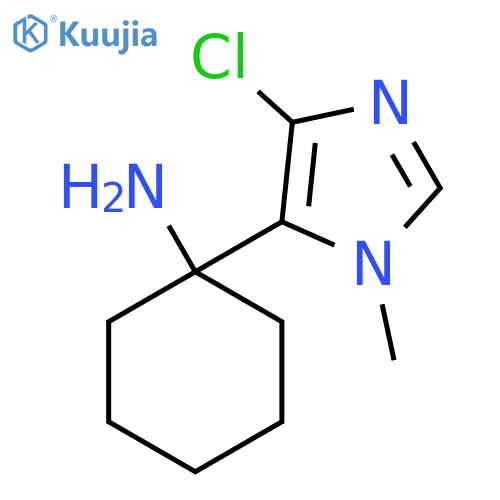 1-(4-chloro-1-methyl-1H-imidazol-5-yl)cyclohexan-1-amine structure