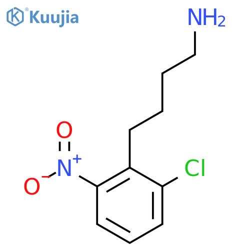 4-(2-chloro-6-nitrophenyl)butan-1-amine structure