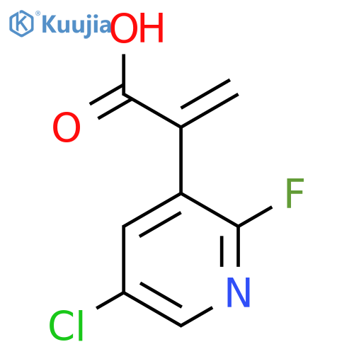 2-(5-chloro-2-fluoropyridin-3-yl)prop-2-enoic acid structure