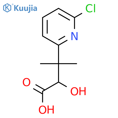 3-(6-chloropyridin-2-yl)-2-hydroxy-3-methylbutanoic acid structure