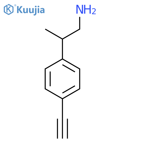 2-(4-ethynylphenyl)propan-1-amine structure