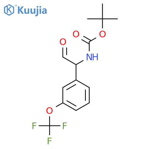 tert-butyl N-{2-oxo-1-3-(trifluoromethoxy)phenylethyl}carbamate structure