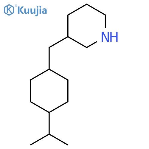 3-{4-(propan-2-yl)cyclohexylmethyl}piperidine structure