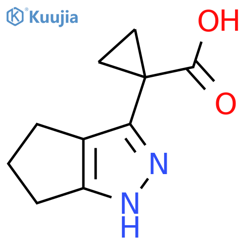 1-{1H,4H,5H,6H-cyclopentacpyrazol-3-yl}cyclopropane-1-carboxylic acid structure