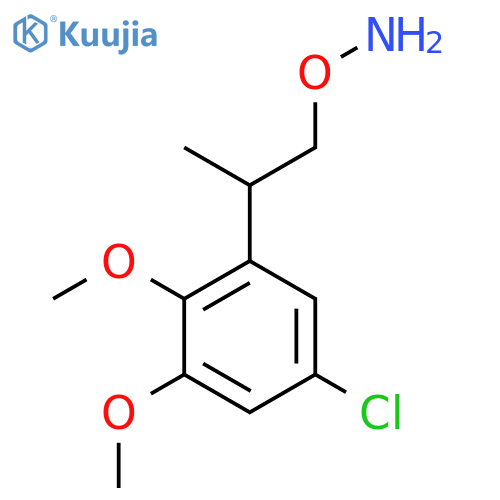 O-2-(5-chloro-2,3-dimethoxyphenyl)propylhydroxylamine structure