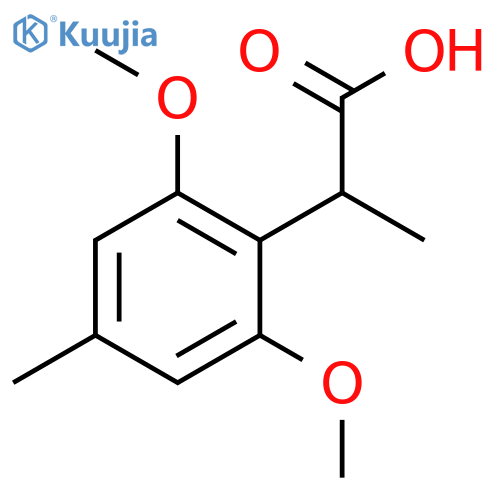 2-(2,6-dimethoxy-4-methylphenyl)propanoic acid structure