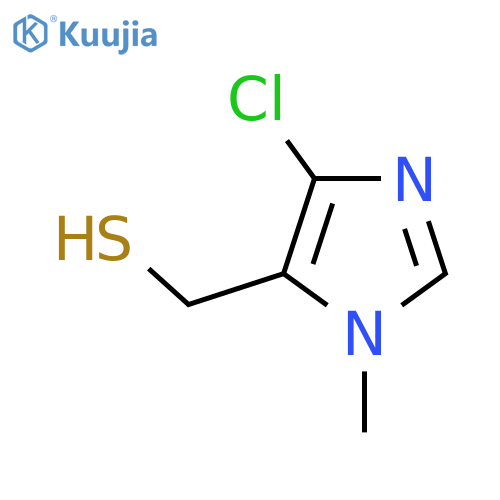 (4-chloro-1-methyl-1H-imidazol-5-yl)methanethiol structure