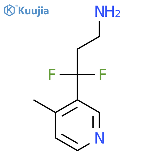 3,3-difluoro-3-(4-methylpyridin-3-yl)propan-1-amine structure