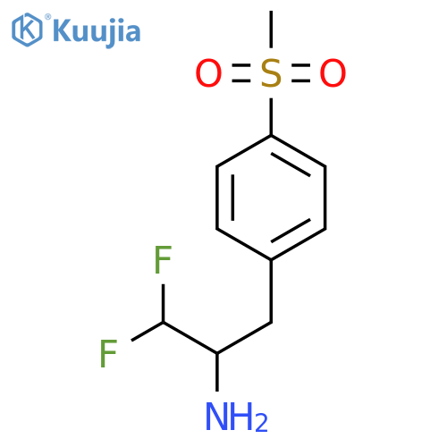 1,1-difluoro-3-(4-methanesulfonylphenyl)propan-2-amine structure