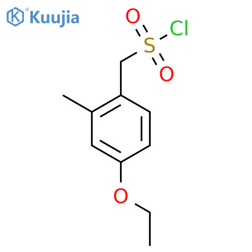 (4-ethoxy-2-methylphenyl)methanesulfonyl chloride structure