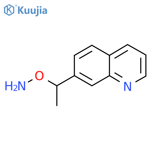 O-1-(quinolin-7-yl)ethylhydroxylamine structure