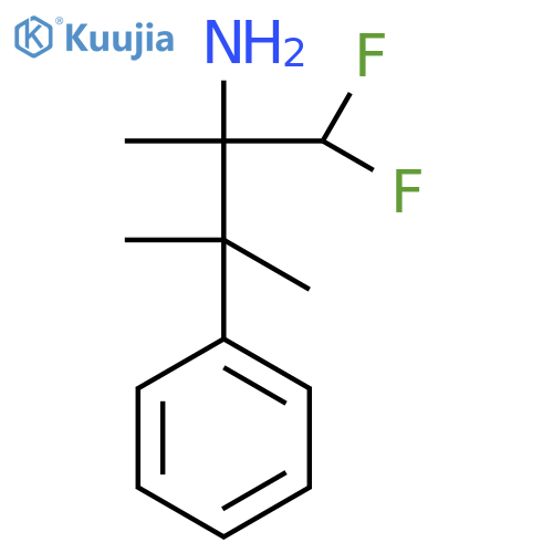 1,1-Difluoro-2,3-dimethyl-3-phenylbutan-2-amine structure