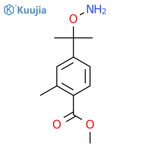 methyl 4-2-(aminooxy)propan-2-yl-2-methylbenzoate structure