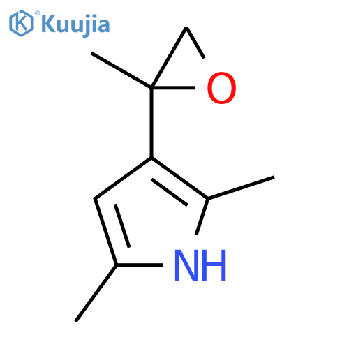 2,5-dimethyl-3-(2-methyloxiran-2-yl)-1H-pyrrole structure