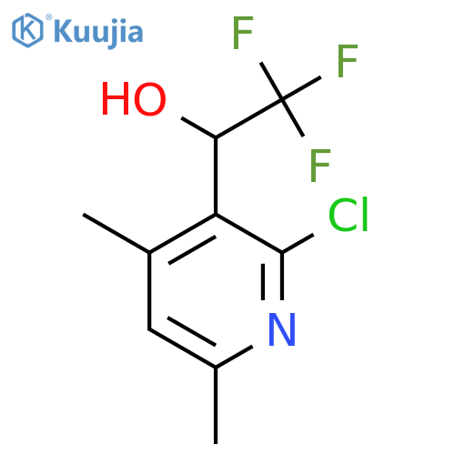 1-(2-chloro-4,6-dimethylpyridin-3-yl)-2,2,2-trifluoroethan-1-ol structure