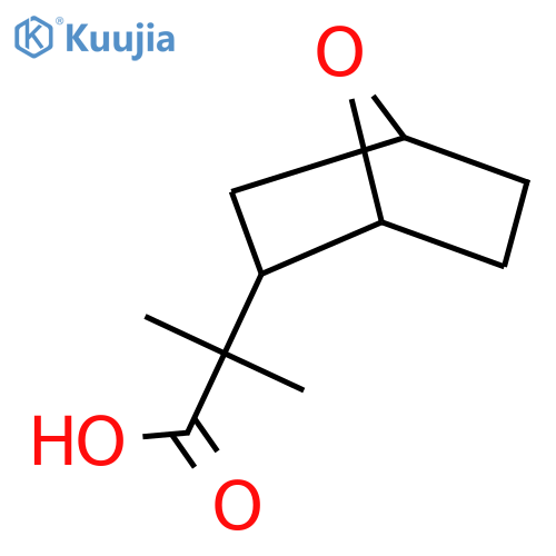 2-methyl-2-{7-oxabicyclo2.2.1heptan-2-yl}propanoic acid structure